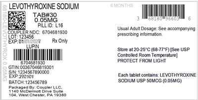 Label (68180 966 03 Levothyrox 0.05mg 67046 819 30)